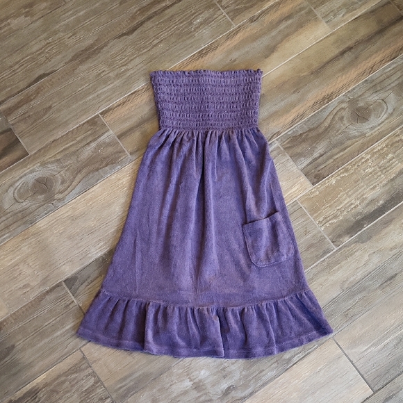 Juicy Couture Dresses & Skirts - Rare Juicy Couture Purple Terry Cloth Ruffle Hem Pocket Detail Mini Dress, 0